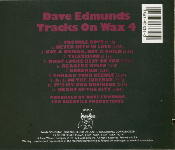 Tracks On Wax 4 (CD, Cut-Out)