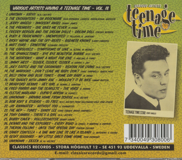 Teenage Time Vol.18 (CD)
