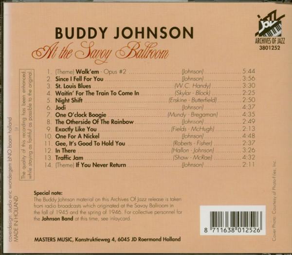 At The Savoy Ballroom (CD)