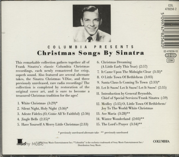Christmas Songs By Sinatra (CD)