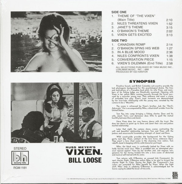 Russ Meyer's Vixen - Soundtrack (LP, 45rpm, Colored Vinyl)