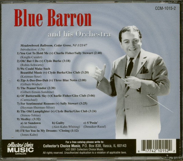 Blue Barron & His Orchestra - Best Of The Dance Bands (CD)