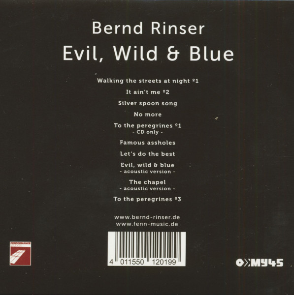 Evil, Wild & Blue (CD)