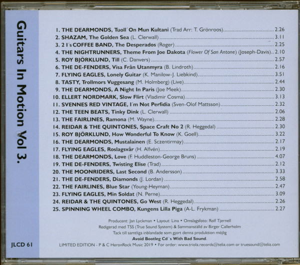 Guitars In Motion Various Artists Vol 3.(CD)