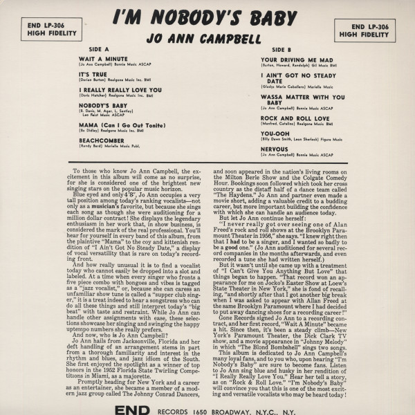 I'm Nobody's Baby (LP)