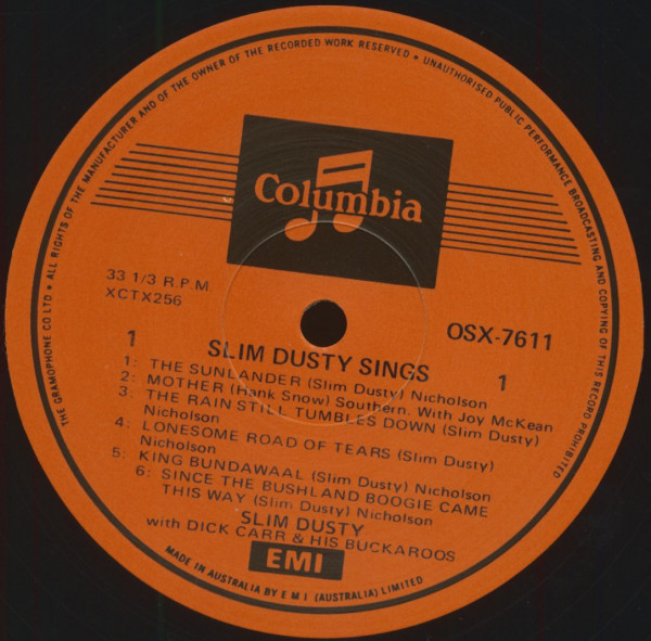 Slim Dusty Sings (LP)