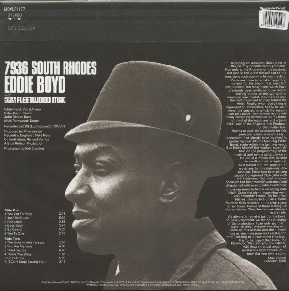 7936 South Rhodes (LP, 180g Vinyl)