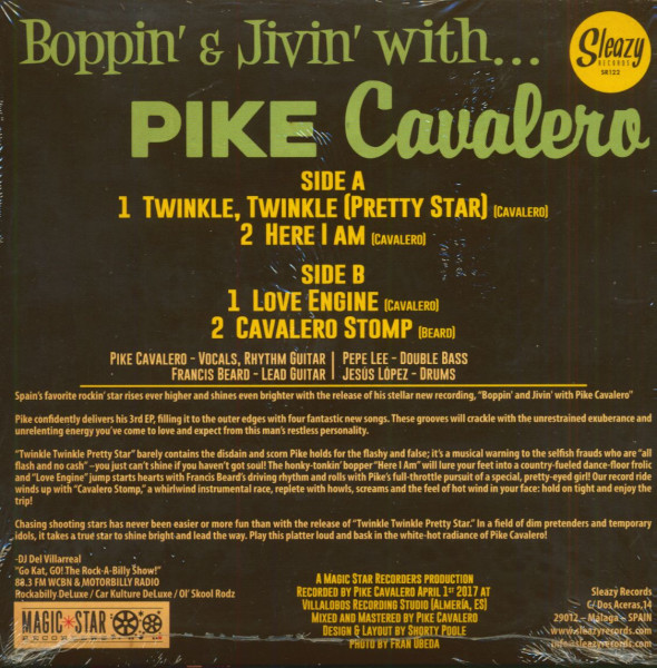 Boppin' & Jivin' With Pike Cavalero (EP, 7inch, 45rpm, PS)