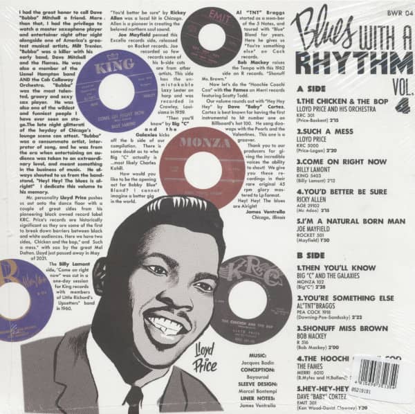 Blues With A Rhythm, Vol.4 - Hey Hey Hey (LP, 10inch)