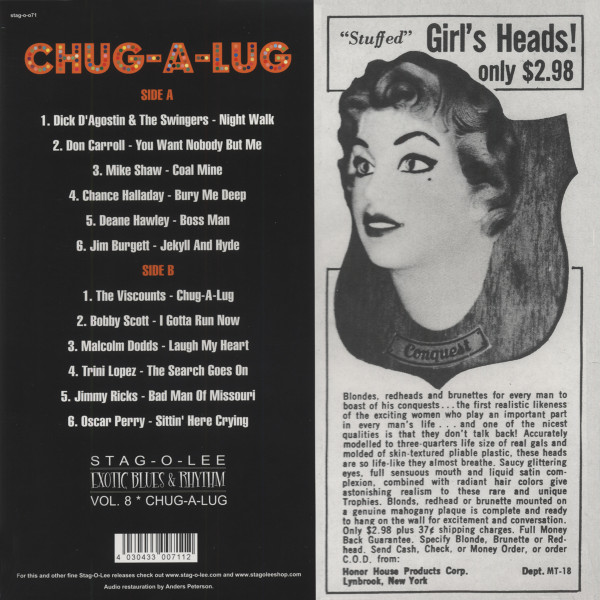 Chug-A-Lug - Exotic Blues & Rhythm Vol.8 (10inch Vinyl LP)