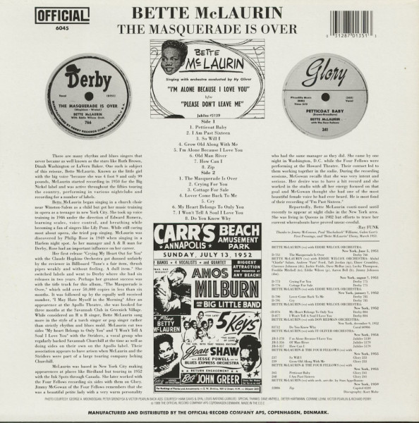 The Masquerade Is Over (LP)