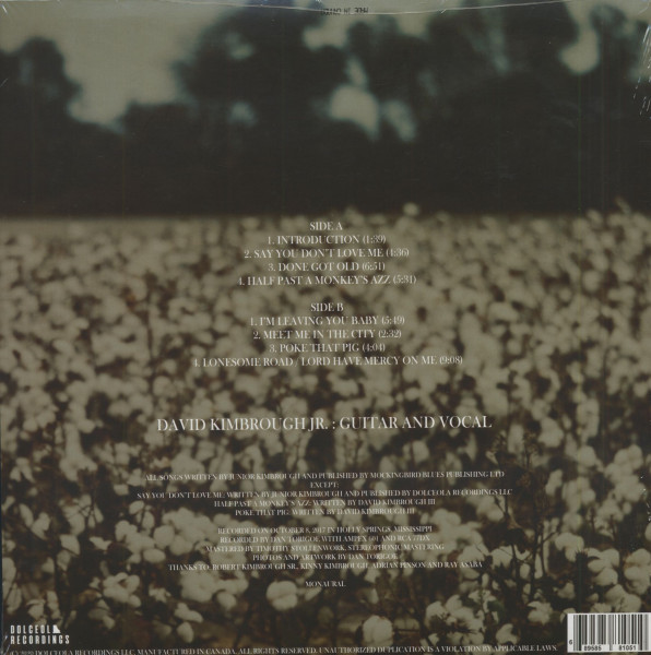 Say You Don't Love Me - The Last Recordings Of David Kimborough Jr. (LP)