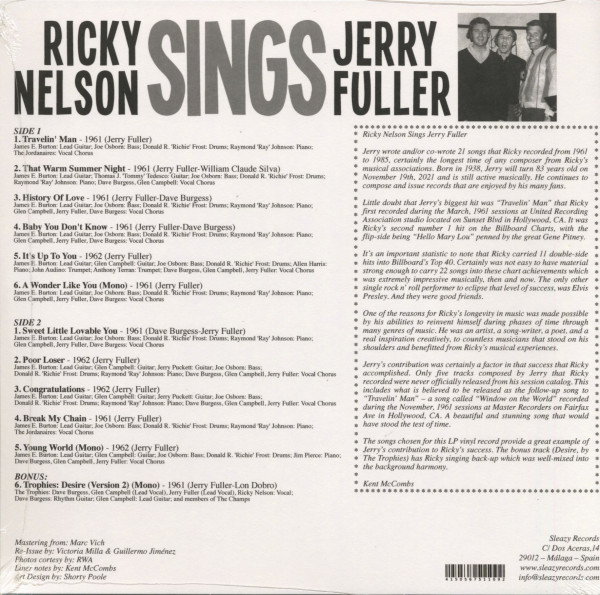Sings Jerry Fuller (LP, 10inch)