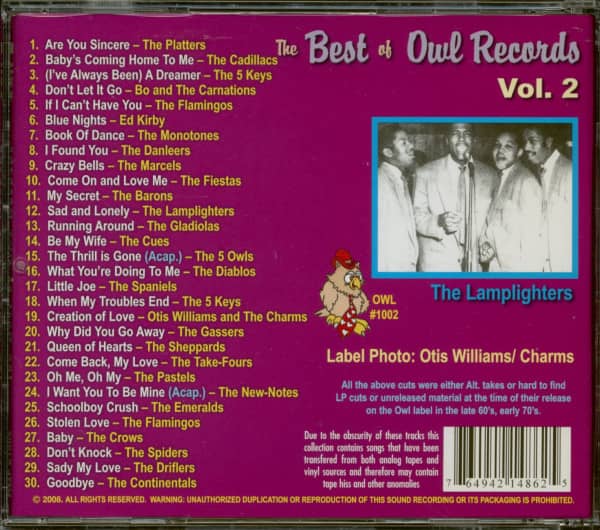 The Best Of Owl Records - Vol.2 (CD)