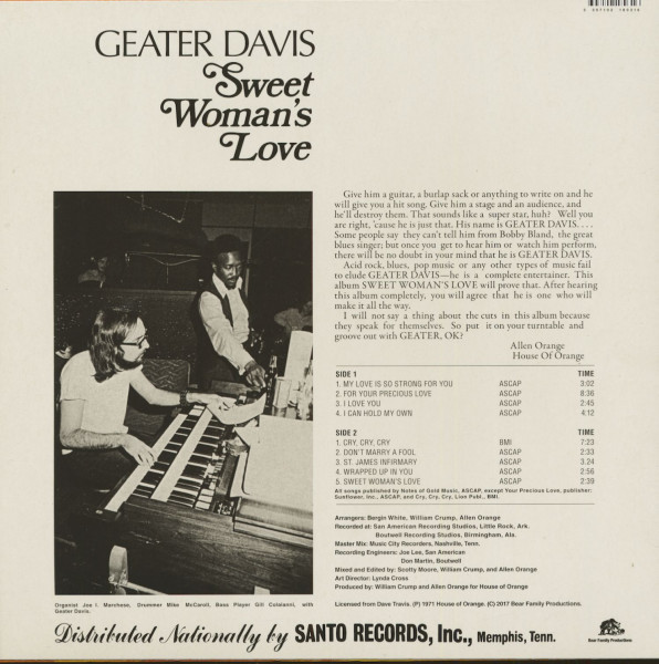 Sweet Woman's Love (LP, 180gram Vinyl)