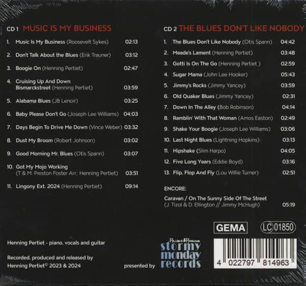 Music Is My Business - 35 Years of Blues & Boogie Woogie (2-CD)