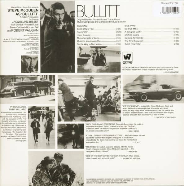Bullitt - Original Motion Picture Soundtrack (LP, 180g Vinyl)