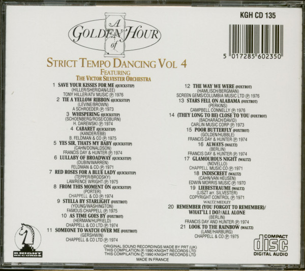A Golden Hour Of Strict Tempo Dancing - Vol 4 (CD)