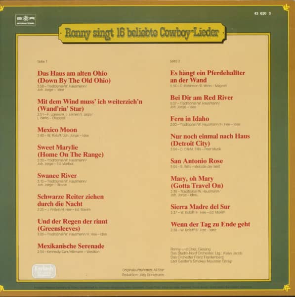 Es hängt ein Pferdehalfter an der Wand... (LP)