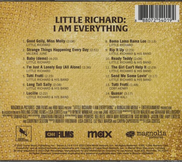Original Motion Picture Sountrack - Little Richard - I Am Everything (CD)