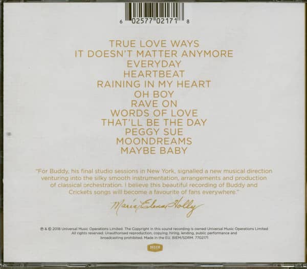 True Love Ways (CD)