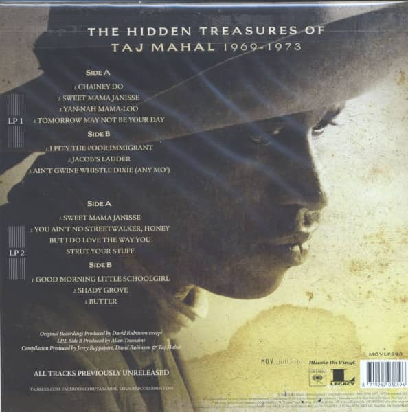The Hidden Treasures Of Taj Mahal 1969-1973 (2-LP, 180g colored Vinyl, Ltd.)