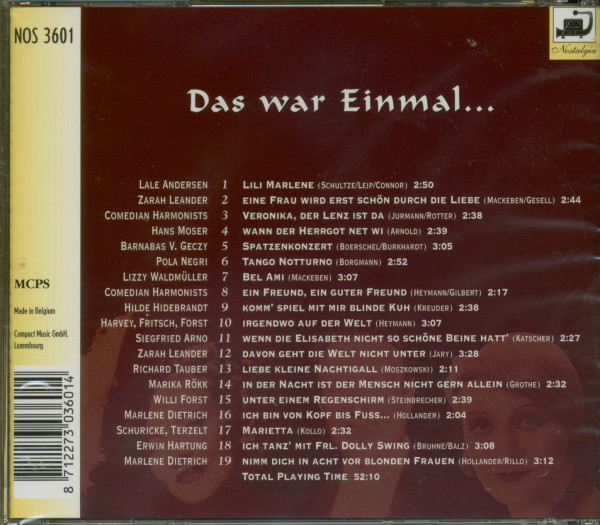 Das war einmal...