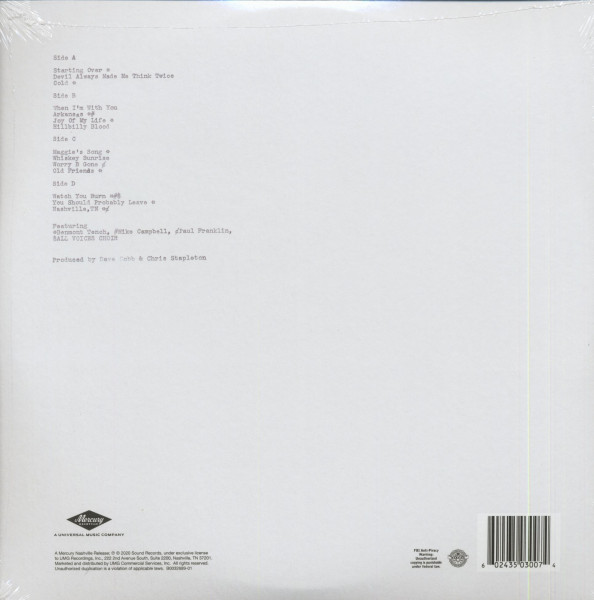 Starting Over (2-LP, 180g Vinyl)
