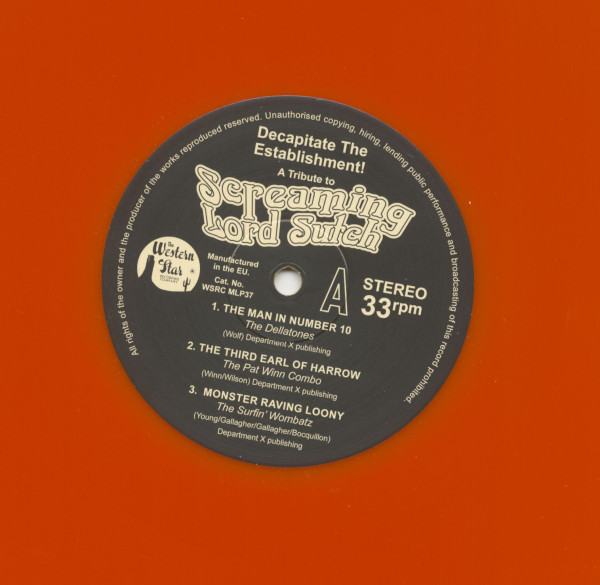 A Tribute To Screaming Lord Sutch - Decapitate The Establishment! (LP, 10inch colored Vinyl)
