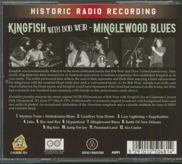 Minglewood Blues (CD)