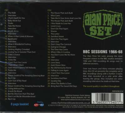 Alan Price Set CD: The Alan Price Set – BBC Sessions 1966-68 (2-CD