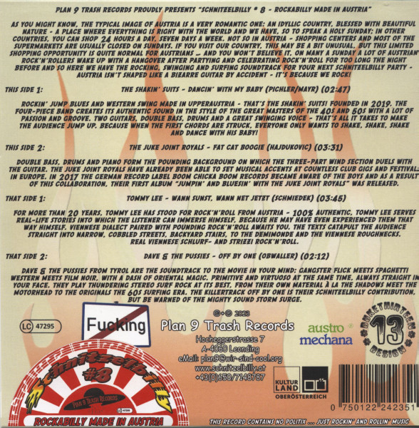 Schnitzelbilly No.8 - Rockabilly Made In Austria (7inch, colored Vinyl, EP, 33rpm, Ltd.)
