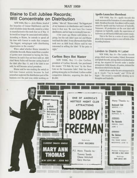 First Pressings - The History of Rhythm & Blues Vol.9: 1959
