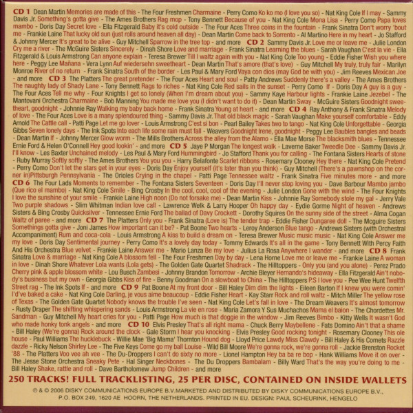 Memories Are Made Of This - 250 Original Songs (10-CD)