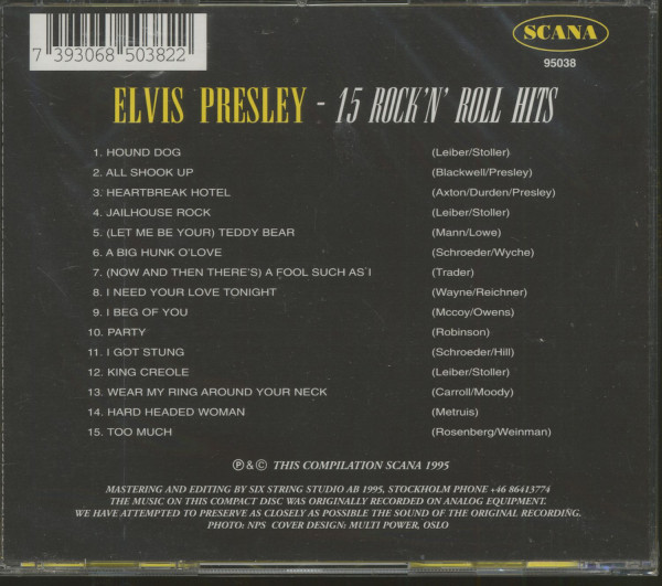 15 Rock 'n' Roll Hits - Scana 1995 (CD)