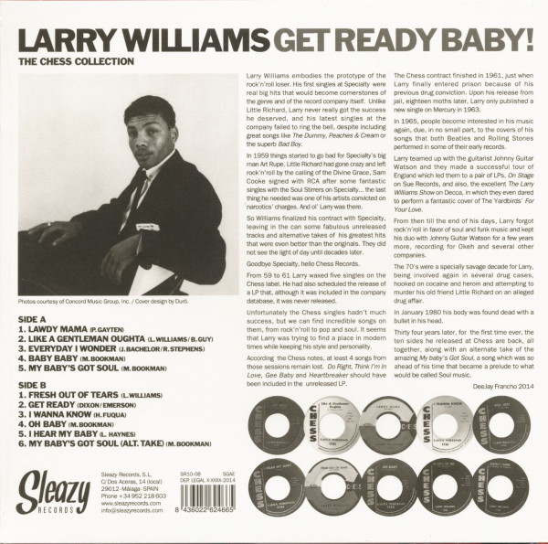 Get Ready Baby! - The Chess Collection (LP, 10inch)