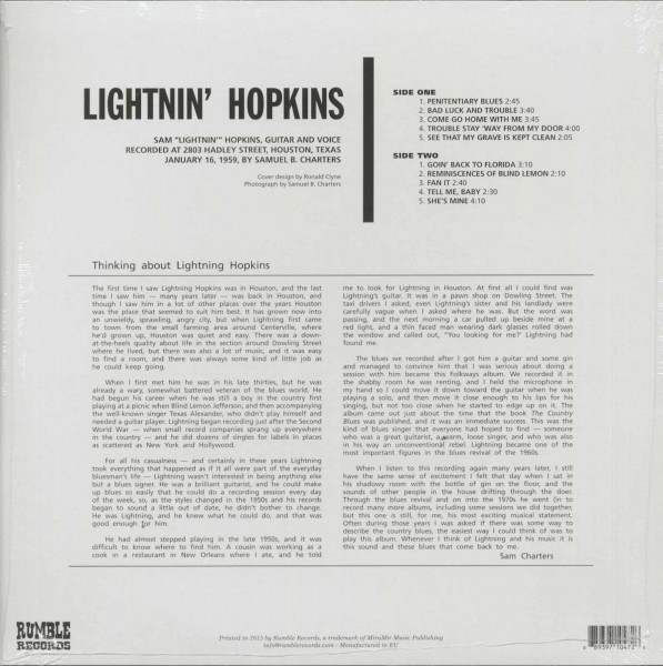 Lightnin' Hopkins (LP)
