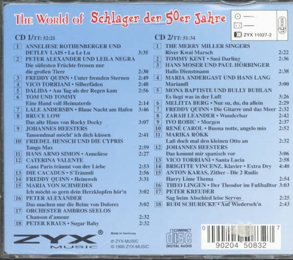 Schlager der 50er Jahre (2-CD)