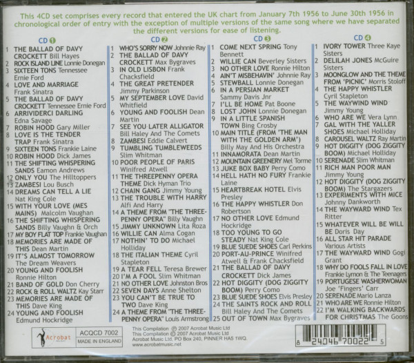 1956 British Hit Parade - Britain's Greatest Hits Volume 5 -Part 1 (4-CD)