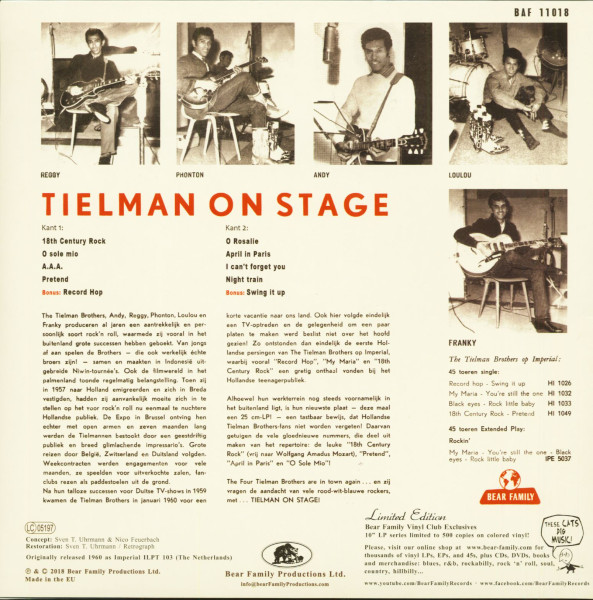 Tielman On Stage (LP, 10inch, Ltd.)