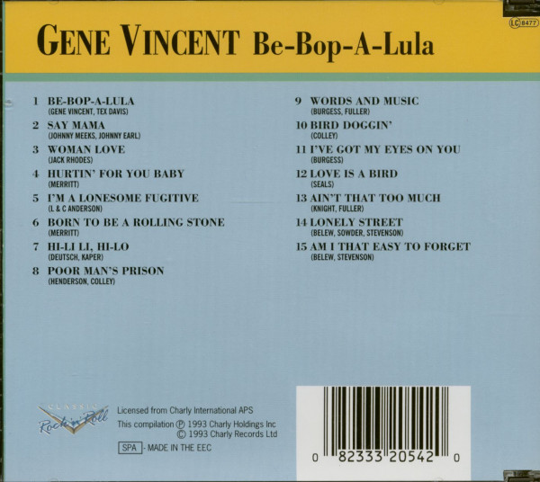 Be-Bop-A-Lula (CD)