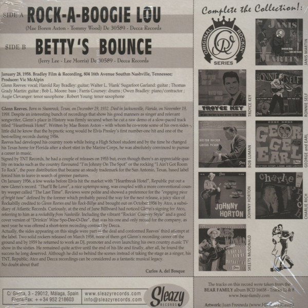 Rock-A-Boogie Lou - Betty's Bounce (7inch, 45rpm, PS)