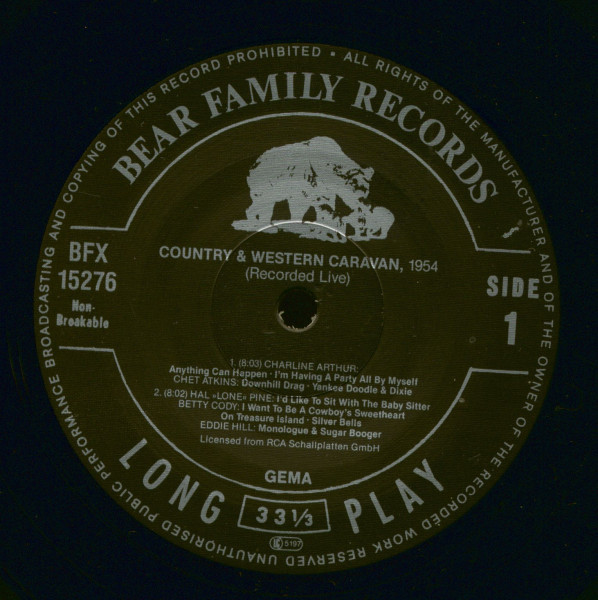 Country & Western Caravan 1954 (LP)