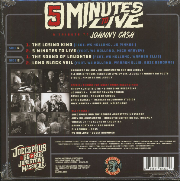 Five Minutes To Live - A Tribute To Johnny Cash EP (12inch, EP)