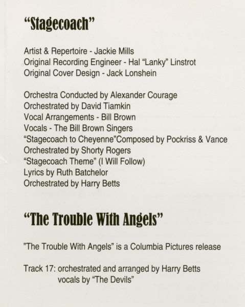 Stagecoach & The Trouble With Angels - Soundtrack (CD)