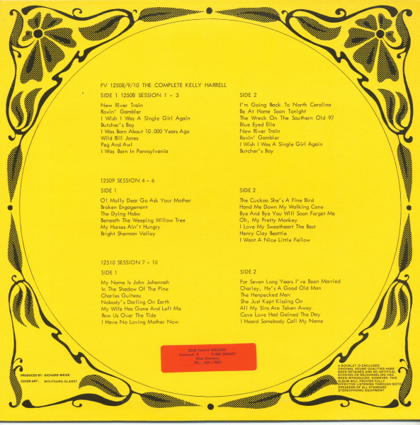 The Complete Kelly Harrell Vol.1 (LP)