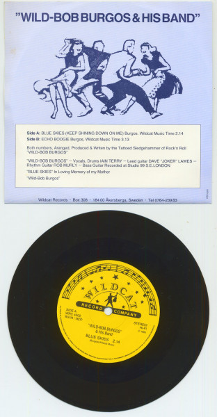 Blue Skies - Echo Boogie (7inch, 45rpm, PS, SC)