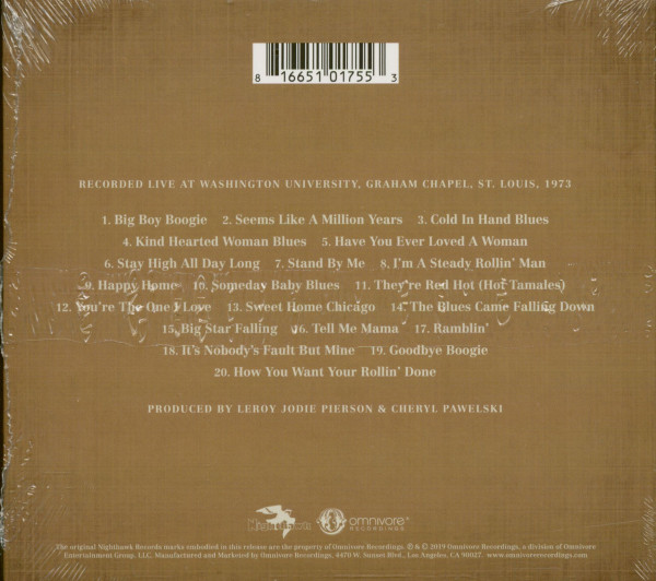 The Blues Came Falling Down - Live 1973 (CD)