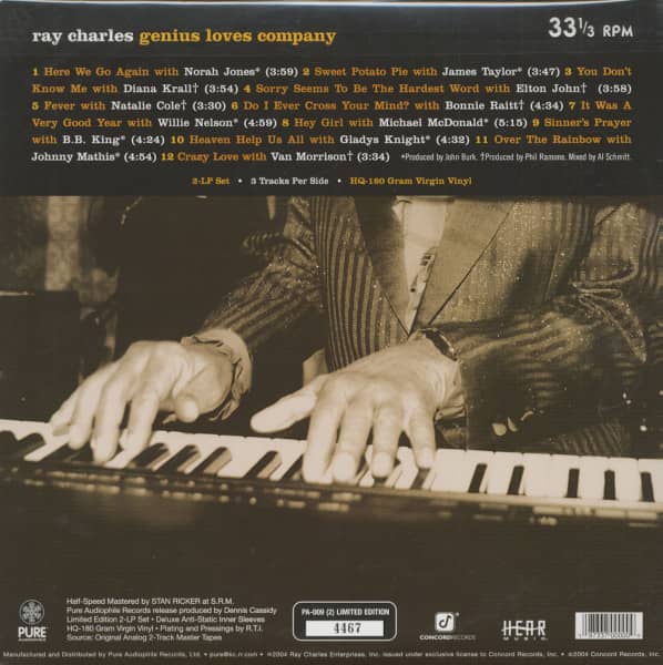 Genius Loves Company (2-LP, 180g Vinyl, Ltd.)