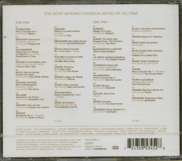 Classical Heartbreakers - The Most Moving Classical Music Of All Time (2-CD)